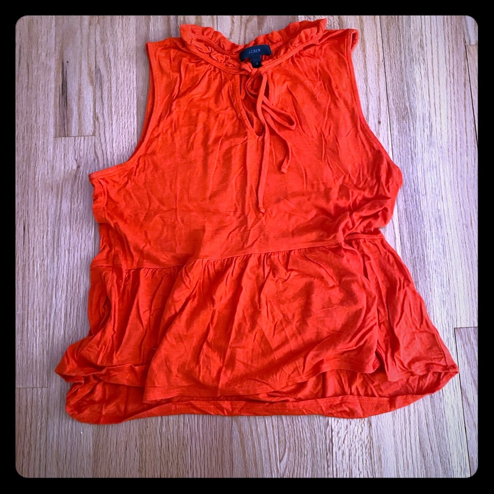 Bright red/orange Gap blouse